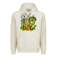 Oatmeal Heather lucky dog St. Patrick's Premium Hoodie - FaDigitalArtStudio
