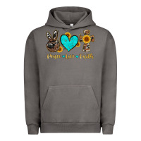 Pigment Tornado peace love faith with cros and sunflower Urban Hoodie - Artiststas