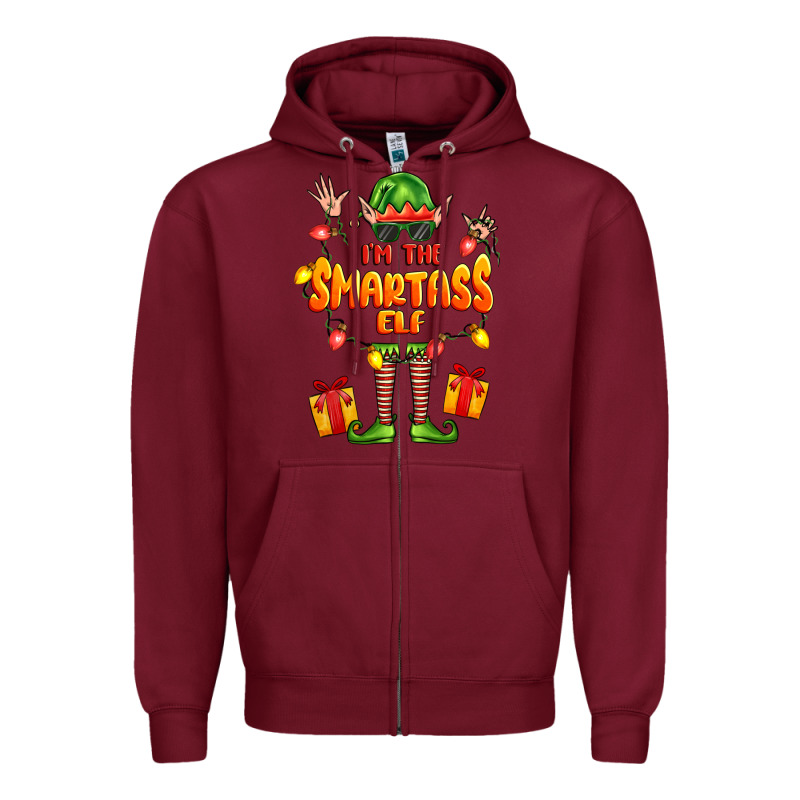 Im The Smartass Elf Zipper Hoodie by FaDigitalArtStudio | Teevron