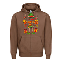 Chestnut im the smartass elf Zipper Hoodie - FaDigitalArtStudio