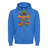 True Royal im the smartass elf Zipper Hoodie - FaDigitalArtStudio