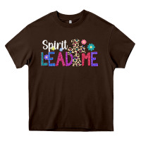 Chocolate Brown spirit lead me Heavy Core Tee - JahusDesignShop