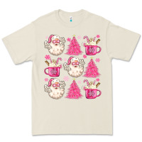 Bone retro doodle pink christmas Premium Tee - MaliasSmallBusiness