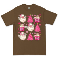 Cacao retro doodle pink christmas Premium Tee - MaliasSmallBusiness