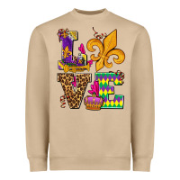 Mardi Gras Love Olivia Heavyweight Sweatshirt | Teevron