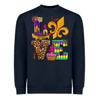 Navy mardi gras love olivia Heavyweight Sweatshirt - OliviaCreatesArt