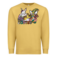 Antique Gold Happy Easter Premium Sweatshirt - CowhideDigitalArt