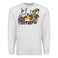 Oatmeal Heather Happy Easter Premium Sweatshirt - CowhideDigitalArt