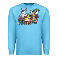 Ocean Blue Happy Easter Premium Sweatshirt - CowhideDigitalArt