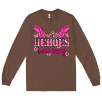 Chestnut Not all heroes wear capes Cancer Awareness Long Sleeve Tee - HowdyJamesFarm