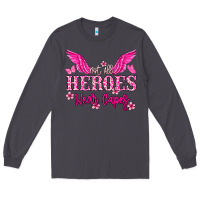 Smoke Not all heroes wear capes Cancer Awareness Long Sleeve Tee - HowdyJamesFarm