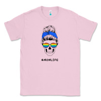 Bubblegum Pink Blue Glitter Rainbow Mom Skull Classic Tee - Bettercallsaul