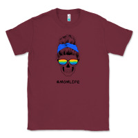 Burgundy Blue Glitter Rainbow Mom Skull Classic Tee - Bettercallsaul