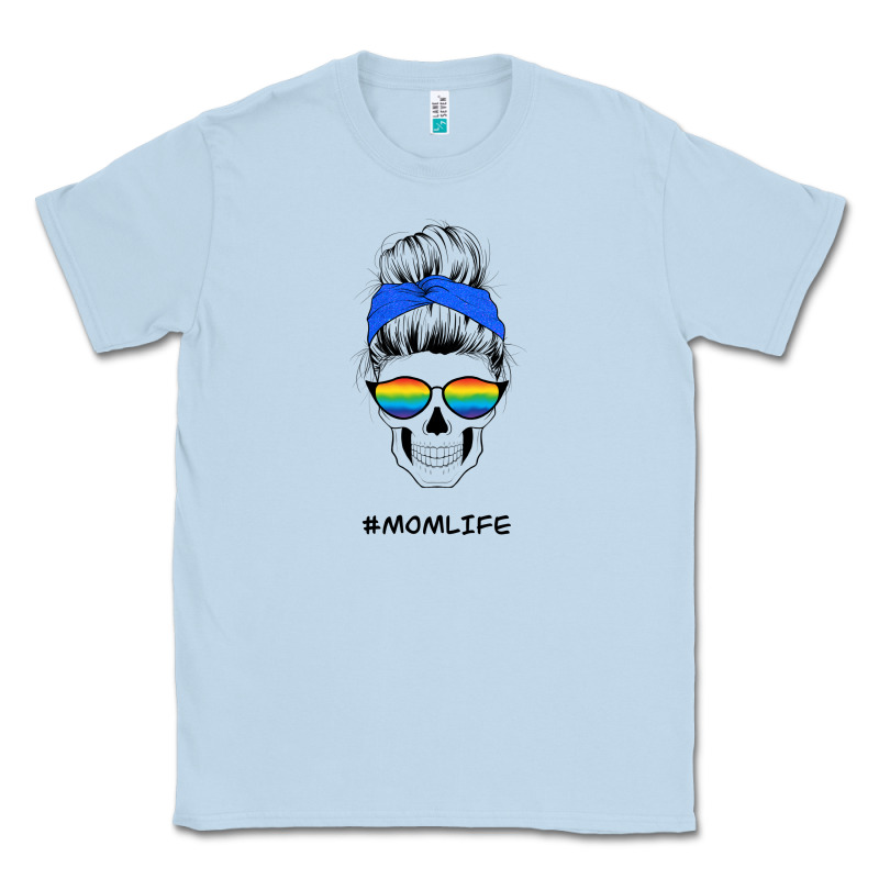 Blue Glitter Rainbow Mom Skull Classic Tee by Bettercallsaul | Teevron