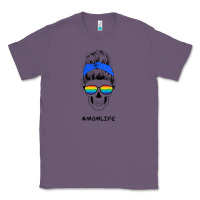 Lavender Blue Glitter Rainbow Mom Skull Classic Tee - Bettercallsaul