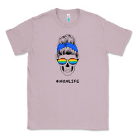 Lilac Blue Glitter Rainbow Mom Skull Classic Tee - Bettercallsaul