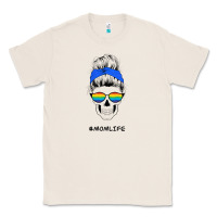 Natural Blue Glitter Rainbow Mom Skull Classic Tee - Bettercallsaul