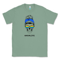 Sage Blue Glitter Rainbow Mom Skull Classic Tee - Bettercallsaul