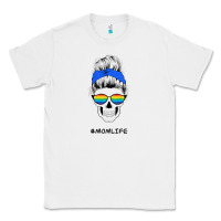 White Blue Glitter Rainbow Mom Skull Classic Tee - Bettercallsaul