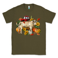 Army Green Fall charolais bull Classic Tee - RanaPortraitStore