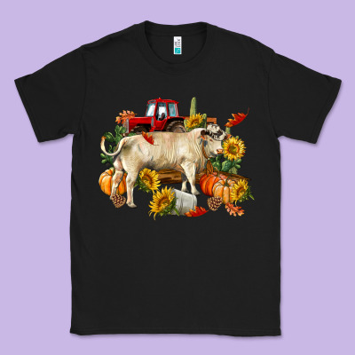 Fall Charolais Bull Classic Tee Designed By Ranaportraitstore