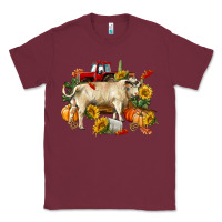 Burgundy Fall charolais bull Classic Tee - RanaPortraitStore