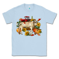 Dusty Blue Fall charolais bull Classic Tee - RanaPortraitStore