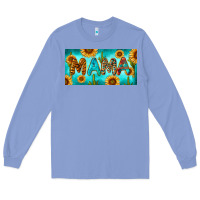 Colony Blue western mama with sunflowers and cactus Long Sleeve Tee - RanaPortraitStore