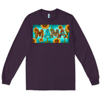 Plum western mama with sunflowers and cactus Long Sleeve Tee - RanaPortraitStore