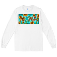 White western mama with sunflowers and cactus Long Sleeve Tee - RanaPortraitStore