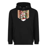 Black Christmas Pocket Heavyweight Hoodie - CowhideDigitalArt