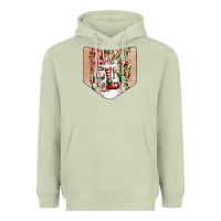 Matcha Christmas Pocket Heavyweight Hoodie - CowhideDigitalArt