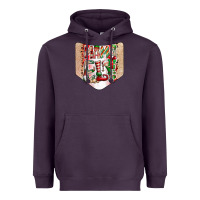 Plum Christmas Pocket Heavyweight Hoodie - CowhideDigitalArt