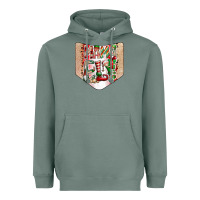 Sage Christmas Pocket Heavyweight Hoodie - CowhideDigitalArt