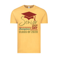 Vintage Mustard Senior Skip Day Champions Class Of 2020 Vintage Tee - Bettercallsaul