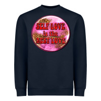 Navy self love is the best love olivia Heavyweight Sweatshirt - OliviaCreatesArt