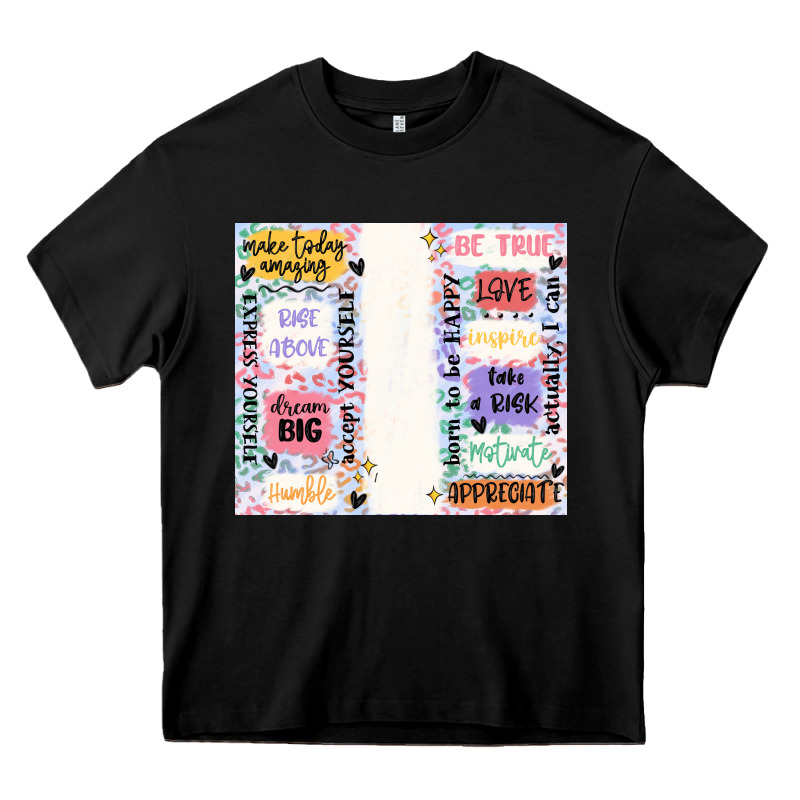 Positive Affirmation Heavy Core Tee by MaliasSmallBusiness | Teevron