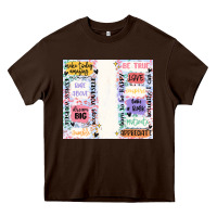 Chocolate Brown positive affirmation Heavy Core Tee - MaliasSmallBusiness