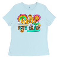 Baby Blue hello fifth grade Ladies Tee - NancyCooperArtShop