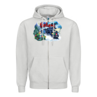Dove Grey believe polar express Zipper Hoodie - FaDigitalArtStudio