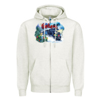 Oatmeal Heather believe polar express Zipper Hoodie - FaDigitalArtStudio