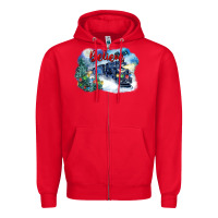 Red believe polar express Zipper Hoodie - FaDigitalArtStudio