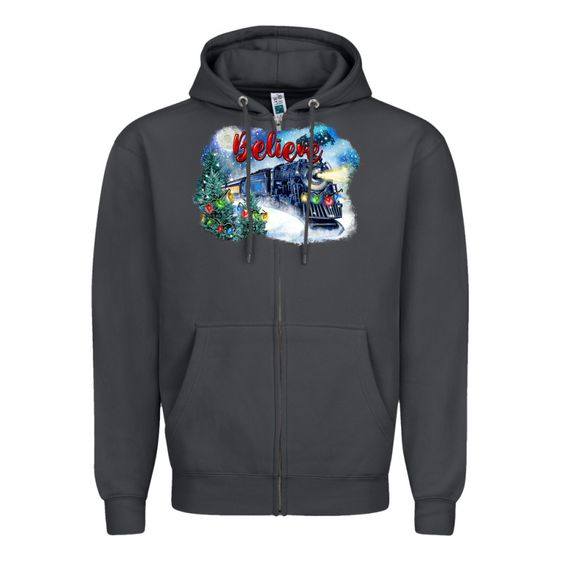 Believe Polar Express Zipper Hoodie by FaDigitalArtStudio | Teevron