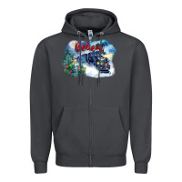 Smoke believe polar express Zipper Hoodie - FaDigitalArtStudio
