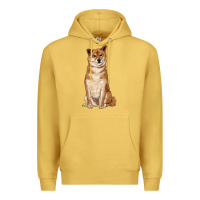 Antique Gold shiba inu Premium Hoodie - RanaPortraitStore
