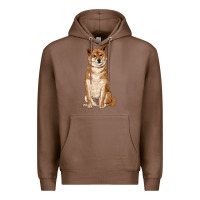 Chestnut shiba inu Premium Hoodie - RanaPortraitStore
