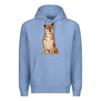 Colony Blue shiba inu Premium Hoodie - RanaPortraitStore