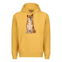 Mustard shiba inu Premium Hoodie - RanaPortraitStore