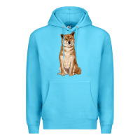 Ocean Blue shiba inu Premium Hoodie - RanaPortraitStore