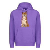 Purple shiba inu Premium Hoodie - RanaPortraitStore